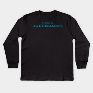 Directed by David Cronenberg Kids Long Sleeve T-Shirt